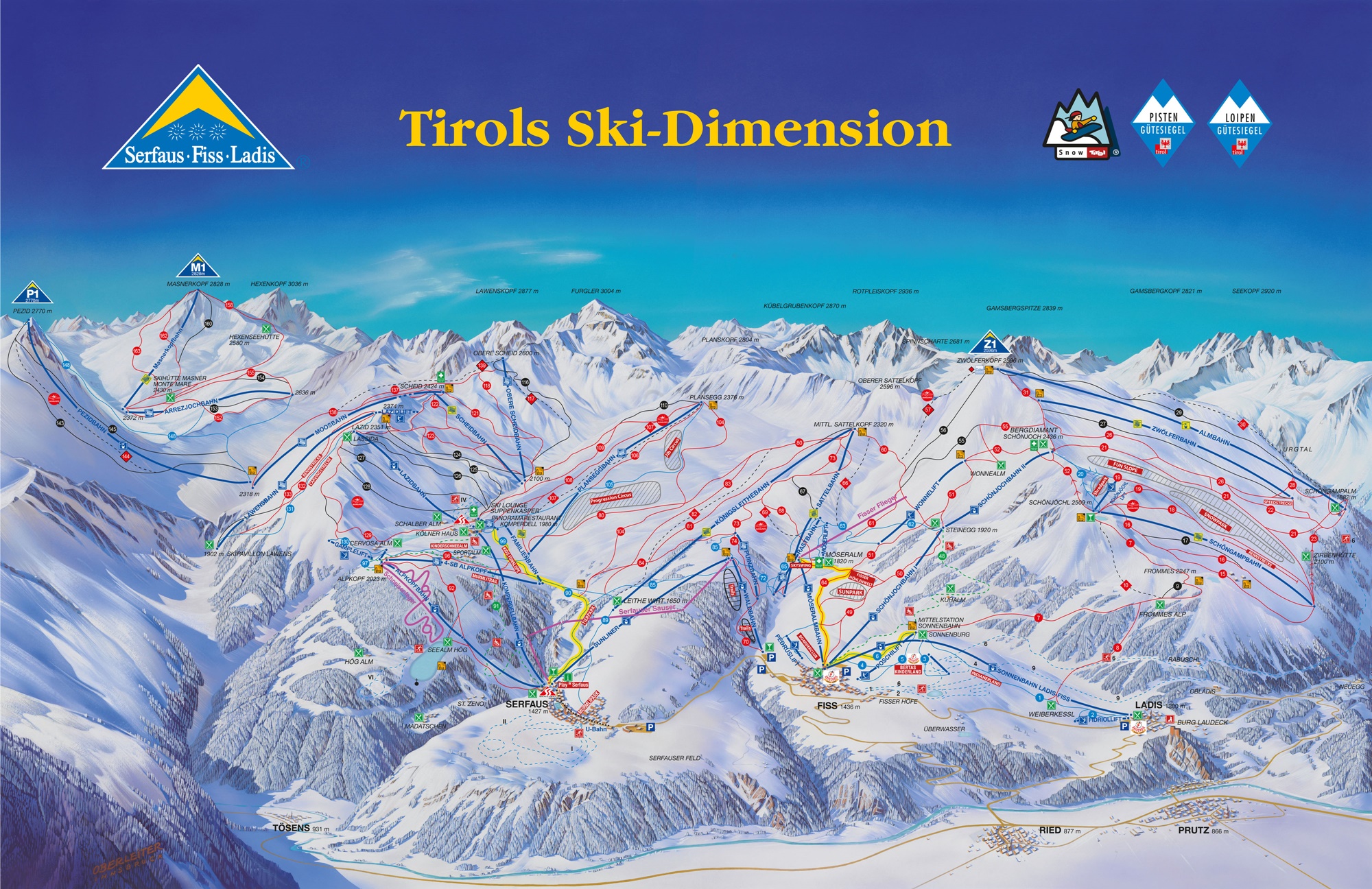 Serfaus - Fiss - Ladis SKI & WELLNESS 3-Tages-Skifahrt
